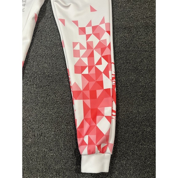 Kansas City Chiefs All Over Print Athletic Jogger Pants White Red Men's Size S - Picture 5 of 16